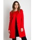 Płaszcz Bialcon Czerwony żakardowy płaszcz