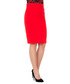 Spódnica Bialcon Czerwona elegancka spódnica z podszewką