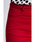 Spodnie Bialcon Dopasowane spodnie w kolorze czerwonym