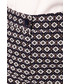 Spodnie Bialcon Dopasowane spodnie w kant z wzorzystej bawełny