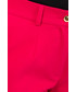Spodnie Bialcon Różowe spodnie w kant z kieszeniami na przodzie