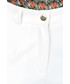 Spodnie Bialcon Długie spodnie w kant w kolorze ecru
