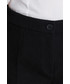 Spodnie Bialcon Czarne eleganckie spodnie z wytłaczanym wzorem