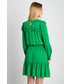 Sukienka Bialcon Zielona sukienka z falbanami
