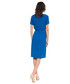 Sukienka Bialcon Niebieska sukienka z dekoltem w literkę V