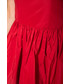 Sukienka Bialcon Czerwona rozkloszowana sukienka z podszewką
