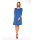 Sukienka Bialcon Niebieska dresowa sukienka