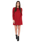Sukienka Bialcon Czerwona sukienka z długim rękawem