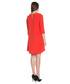Sukienka Bialcon Czerwona sukienka z wydłużonym tyłem