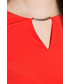 Sukienka Bialcon Czerwona sukienka z wydłużonym tyłem