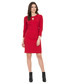 Sukienka Bialcon Czerwona sukienka z długim rękawem i podszewką