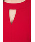 Sukienka Bialcon Czerwona sukienka z długim rękawem i podszewką