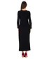Sukienka Bialcon Długa czarna sukienka z rozporkiem na nodze
