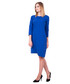 Sukienka Bialcon Dresowa niebieska sukienka z asymetrycznym dołem