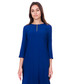 Sukienka Bialcon Niebieska sukienka z zamkiem na dekolcie