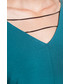 Sukienka Bialcon Morska sukienka z krótkim rękawkiem