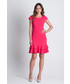 Sukienka Bialcon Różowa sukienka z falbanką