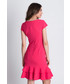 Sukienka Bialcon Różowa sukienka z falbanką