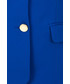 żakiet Bialcon Niebieski dopasowany żakiet zapinany na guziki