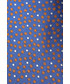 Krawat Lancerto Krawat Niebieski w Pomarańczowe Kropki