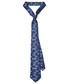 Krawat Lancerto Krawat Granatowy w Niebieskie Kwiaty