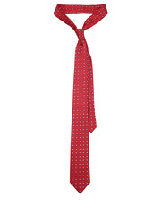 krawat Krawat Czerwony Wzór Geometryczny - Lancerto.com