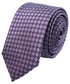 Krawat Lancerto Krawat Fioletowy Wzór Geometryczny