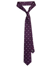 krawat Krawat Fioletowy w Kropki - Lancerto.com
