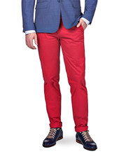 Spodnie męskie Spodnie Czerwone Chino Pedro - Lancerto.com Lancerto