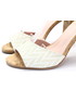Sandały Brenda Zaro T1922 BEŻ/ BIAŁY - Hiszpańskie sandałki