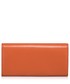 Portfel Nucelle Stylowy damski portfel ze skóry Pomarańczowy