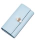 Portfel Nucelle Długi damski portfel z wiosennej kolekcji Niebieski