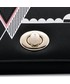 Portfel Nucelle Krótki portfel z geometrycznym wzorem Czarny