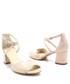 Sandały Kotyl 3803 BEŻOWE- Taneczne sandałki ze skóry