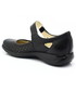 Półbuty Tanex 558 CZARNE - Letnie wygodne buty z paskiem