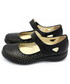 Półbuty Tanex 558 CZARNE - Letnie wygodne buty z paskiem