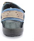 Sandały męskie Kent 295 SZARY-NIEBIESKI - Męskie sandały skórzane