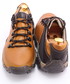 Trapery męskie Kent 116 ŻÓŁTE - Trekkingowe buty męskie 100% skórzane