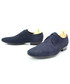 Półbuty męskie Lavaggio 479 GRANAT - Zgrabne buty męskie wizytowe