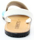 Sandały Mariettas 550 TURKUSOWY - Hiszpańskie skórzane sandały minorki