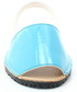 Sandały Mariettas 550 TURKUSOWY - Hiszpańskie skórzane sandały minorki