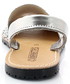 Sandały Mariettas 550 SREBRNY- Hiszpańskie skórzane sandały minorki