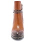 Botki Caprice 9-25400-27 BRĄZ - Skórzane botki na słupku