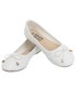 Balerinki dziecięce Family Shoes Baleriny dziewczęce białe
