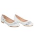 Balerinki dziecięce Family Shoes Białe baleriny dziewczęce cekiny 25-30