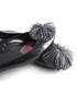 Balerinki Family Shoes Meliski  baleriny damskie guma czarne