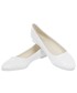 Balerinki Family Shoes Baleriny lakierowane białe