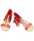 Sandały Family Shoes Sandałki damskie Boho czerwone