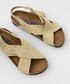 Sandały Birkenstock sandały zamszowe Tulum damskie kolor beżowy
