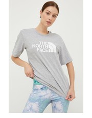 Bluzka t-shirt damski kolor szary - Answear.com The North Face
